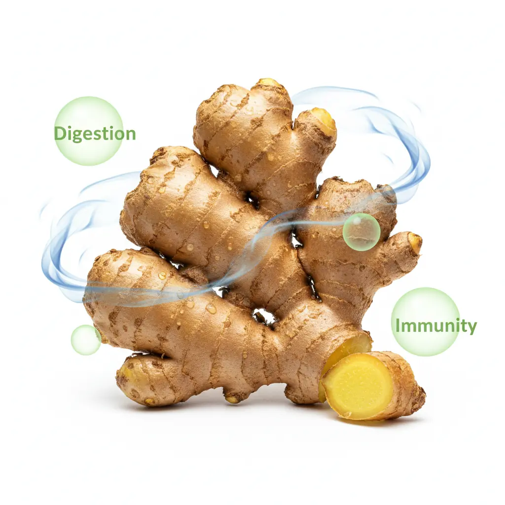 Raíz de jengibre — Ingrediente natural con larga tradición de uso par